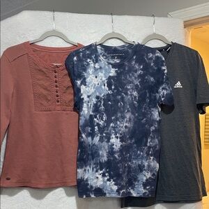 Multiples Blue Tie-Dye Short Sleeve Tee